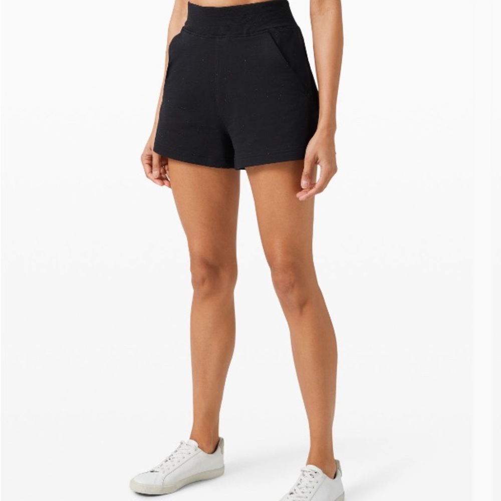 Lululemon Black High-Waisted Shorts